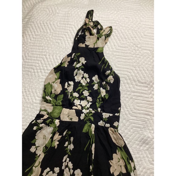 Reformation Black and Cream Floral Maxi Dress - Picture 10 of 11